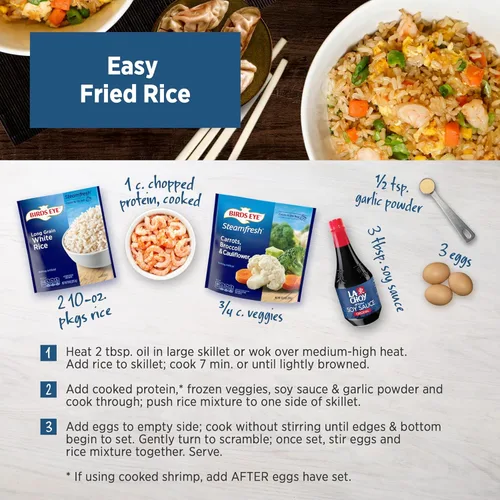 Vista 5 de Birds Eye Steamfresh Zanahorias, brócoli y coliflor, cómodas verduras congeladas, bolsa de 10.8 onzas