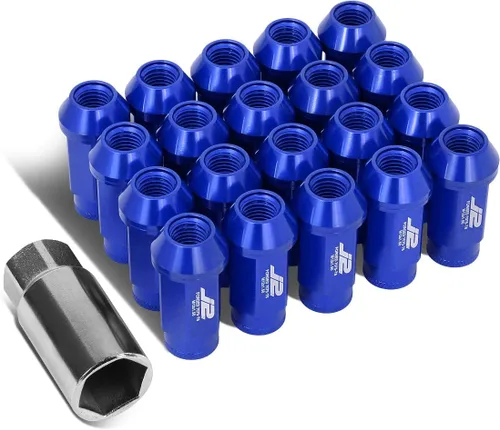 Vista 10 de J2 Engineering 7075 Aluminio Negro M12 x 1.5 20 piezas L: 4.843 in Tuerca de tuerca con adaptador de enchufe