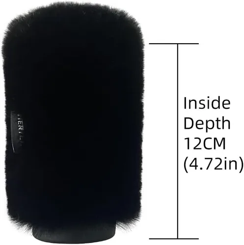 Vista 2 de Micrófono de viento Muff Pop Filtro para Sennheir MKE600 Cubierta de micrófono de escopeta parabrisas Deadcat para Rode Ntg4 NTG5 escudo Auriculares