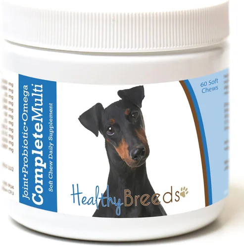 Vista 341 de Healthy Breeds Cavalier King Charles Spaniel - Multivitamínico todo en uno, completo con probióticos, glucosamina, condroitina y omegas, 60