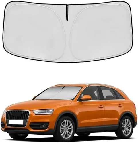 Vista 27 de Parasol para parabrisas Rivian R1S 2022-2024 2025, parasol para ventana frontal, ajuste personalizado, accesorios R1S, visera solar, pantalla