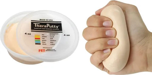 Vista 8 de CanDo 10-0920 TheraPutty - Masilla de ejercicio de mano estándar, Mediana, 1oz