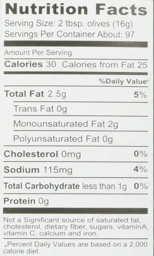 Vista 2 de Supremo Italiano Aceitunas negras Slice, 55 onzas