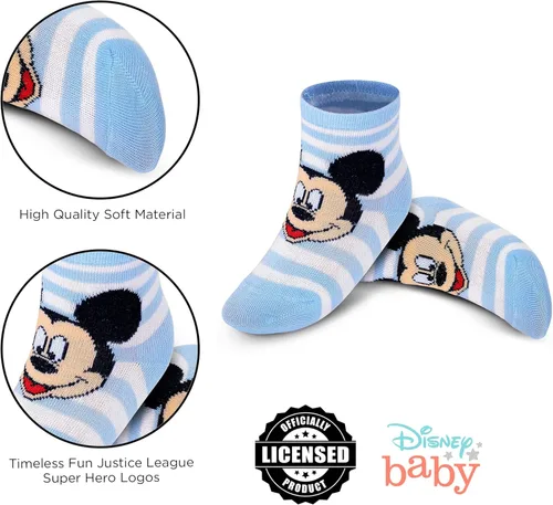 Vista 4 de Disney 10-Pack Mickey Mouse Baby Boy Infant Sock Multicolor - 0-24 Months