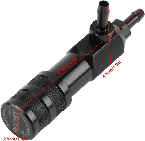 Vista 2 de Watris Veiyi Controlador Turbo Boost de coche de 1 a 30 PSI, controlador de impulso manual, controlador universal ajustable de motor Turbo, cargador