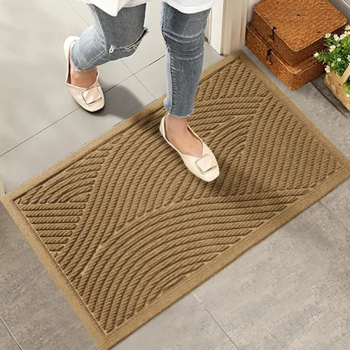 Vista 19 de HIYARD Tapete resistente para puerta delantera, absorbente, resistente a la suciedad fangosa, para puerta de bienvenida para interiores