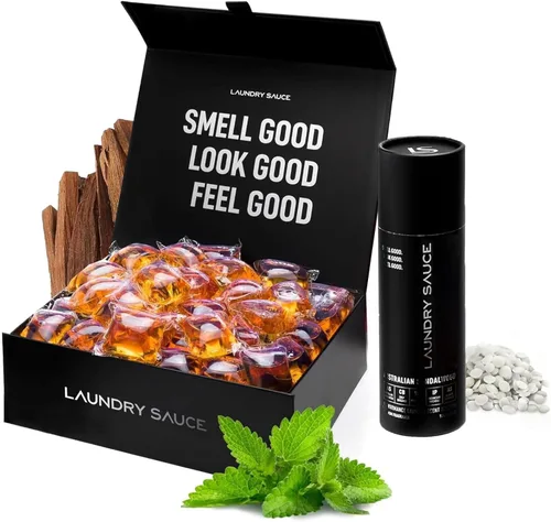Vista 12 de Laundry Sauce - Cápsulas de detergente para ropa perfumado de lujo y paquete potenciador de aroma (Rosa Egipcia), cápsulas premium para lavado