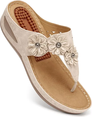 FUDYNMALC Sandalias para mujer: sandalias cómodas de verano para todo el día 2026, calzado de plataforma elegante para caminar casual