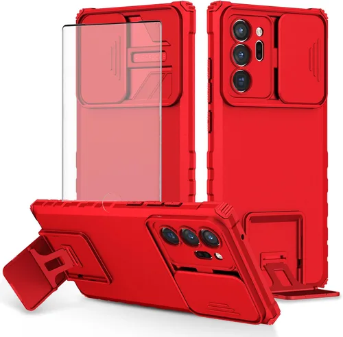 Vista 10 de Asuwish Funda para teléfono Samsung Galaxy Note 20 Ultra 5G con protector de pantalla y cubierta para cámara deslizante con soporte para celular