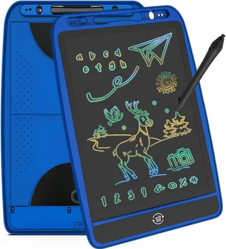 Vista 4 de Tablero de escritura LCD, color con bloqueo de pantalla, tablero de dibujo de graffiti borrable, tablero de escritura electrónico, tablero
