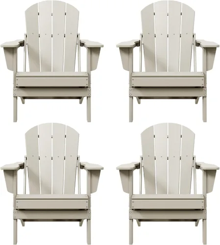 Vista 59 de Westin Outdoors Laguna WO Home - Silla plegable Adirondack para exteriores, muebles retro tradicionales para el hogar, para playa, balcón, patio