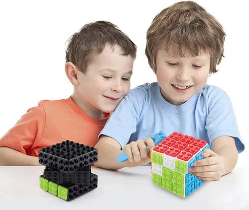 Vista 7 de Cubo de velocidad 3x3 negro 3x3x3 rompecabezas de cubo de velocidad mágico robusto y suave rompecabezas rompecabezas juguete Montessori STEM