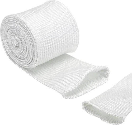 Vista 23 de uxcell Protector de Cable Aislante, 1mm/0.04 Pulgadas - 10m/33 Pies Manga de Fibra de Vidrio de Alta Temperatura Negra