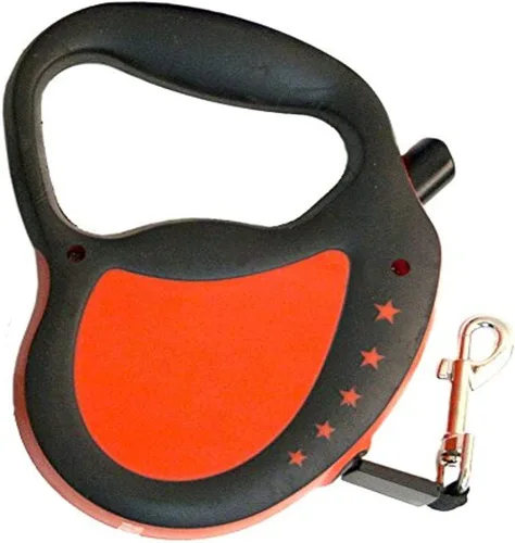 Vista 3 de Hyper Pet Correa retráctil para perro, correa de paseo de 16 pies para perros de hasta 40 libras, mediano, negro