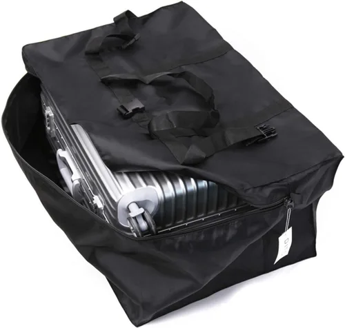 Vista 6 de Bolsa de viaje extra grande para equipaje a cuadros antirrobo, 28 pulgadas, 120 L