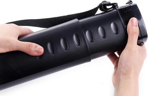 Vista 4 de Paquete de 2 tubos extensibles para póster que se expanden de 24.5 a 40 pulgadas con correa para el hombro, para llevar documentos, planos, dibujos