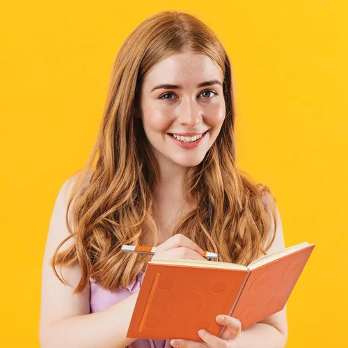 Vista 6 de LEGO Stationery - Cuaderno de bloqueo con bolígrafo de gel, color naranja