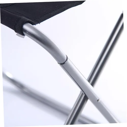 Vista 8 de PRETYZOOM Portable Aluminum Alloy Folding Stool with Thick Canvas Seat Lightweight and Easy Setup for Camping Fishing Picnic and Outdoor Activities