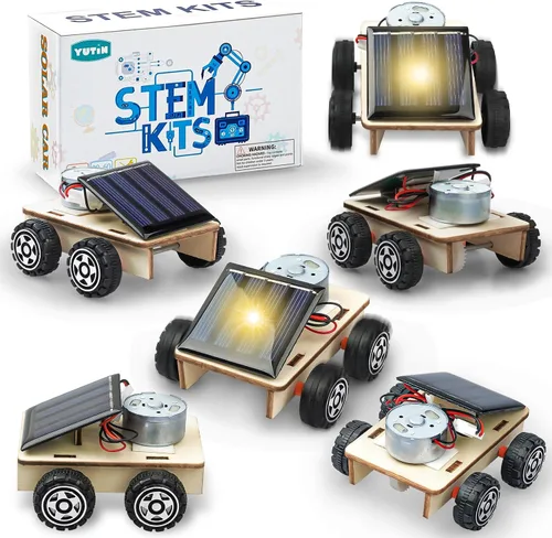 STEM Science Kits, kits de circuitos solares para automóviles, juguetes de