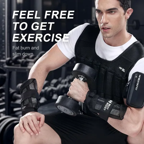 Vista 4 de Ankle Wrist Weights 4lb/10lb/15lb/20lb/25lb/30lb BeatBoost Adjustable Leg Arm Weights for Men Walking Pilates Exercise Workout Gym Aerobics