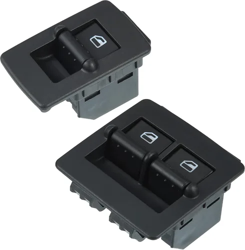 X AUTOHAUX Interruptor maestro de elevalunas eléctrico del lado del conductor y del lado del pasajero delantero Juego de interruptores de control