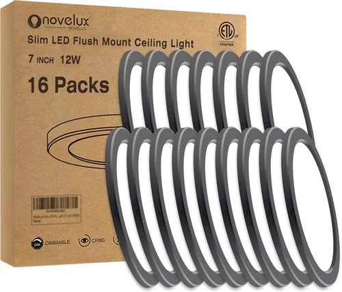 Vista 11 de Lámpara de techo de montaje empotrado de 5.4 pulgadas regulable con ETL CERT, luces LED blancas de 5000 K, lámpara de techo redonda ultrafina