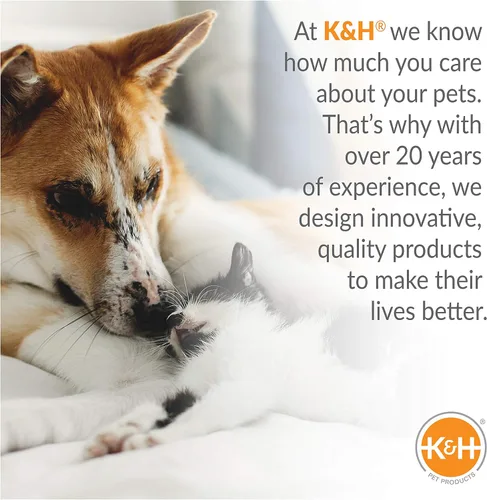 Vista 6 de K&H Pet Products Calentador de cama para mascotas para microondas, almohadilla térmica multiusos para gatos y perros, colócalo dentro de la cama