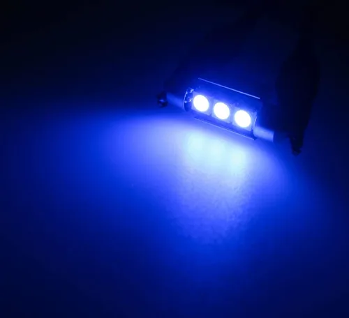 Vista 2 de Bombillas LED Festoon 6411 6418 C5W de 9 a 30 V extremadamente brillantes, sin errores, 1.5 pulgadas, 1.417 in para luces de cúpula de mapa
