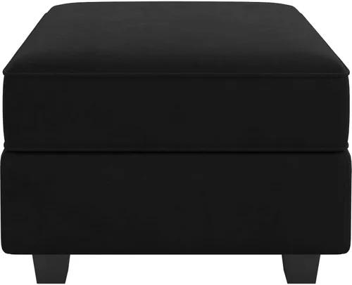 Vista 178 de Belffin Sofá modular Módulo medio con almacenamiento Accent Silla sin brazos para sofá modular seccional terciopelo negro