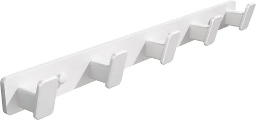Vista 13 de Perchero de pared para colgar abrigos, perchero negro con 4 ganchos, ganchos de aluminio para colgar abrigos, sombreros, bolsos, toallas, soporte