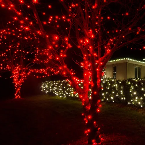 Vista 4 de Dazzle Bright Guirnalda de luces de Navidad, 100 luces LED de 33 pies conectables con 8 modos, decoraciones de Navidad impermeables para interiores