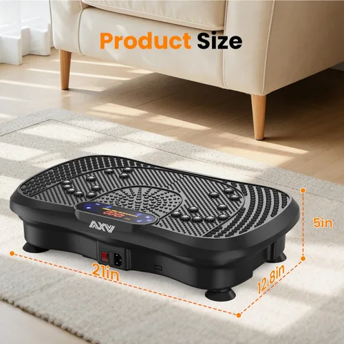 Vista 9 de AXV Vibration Plate Fitness Platform Exercise Machine Vibrating Shaking Full Body Shaker Workout Vibrate Stand Shake Board Sport for Weight Loss Fat