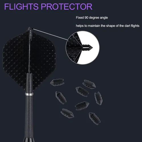 Vista 4 de Set de 12 dardos de punta metálica de 22/24 gramos, dardos de punta de acero para tablero de dardos con ejes de aluminio premium, 50 juntas tóricas