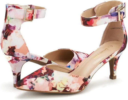 Vista 2 de DREAM PAIRS zapatos puntiagudos de vestir para mujer, de tacón bajo