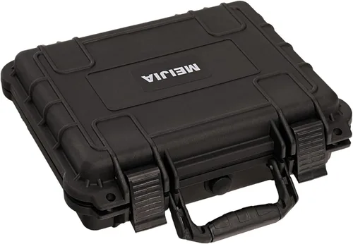 MEIJIA Funda rígida impermeable para cámara para todo tipo de clima, estuche rígido, con espuma de ajuste personalizado incluida, negro elegante,