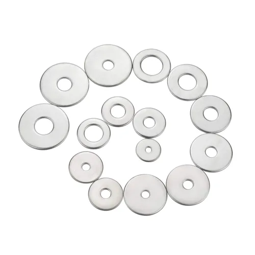 Vista 5 de Kit surtido de arandelas de guardabarros grandes de acero inoxidable 304, 200 piezas, 15 tamaños - M3 M4 M5 M6 M8 M10 M12