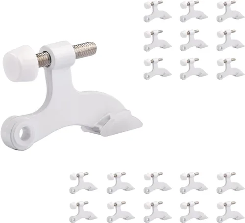 Vista 15 de HOMOTEK Paquete de 3 Topes de Puerta de Latón Antiguo con Pasador de Bisagra, Tope de Puerta Ajustable de Lujo Resistente de 2-1/2"x1-3/4