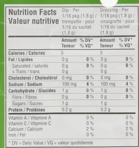 Vista 8 de Club House Mezcla de aderezo y salsa estilo rancho, 28g/1oz., bolsita