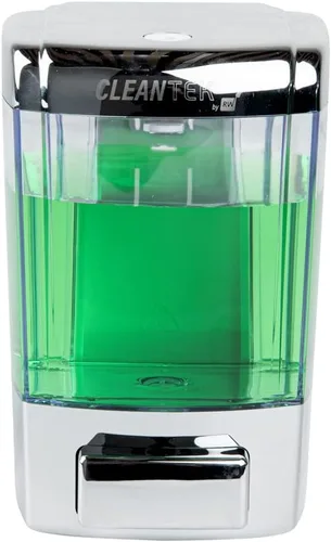 Vista 12 de Restaurantware Clean Tek - Dispensador de jabón manual profesional de 23.7 onzas, 1 dispensador de jabón para montar en pared, llave de seguridad