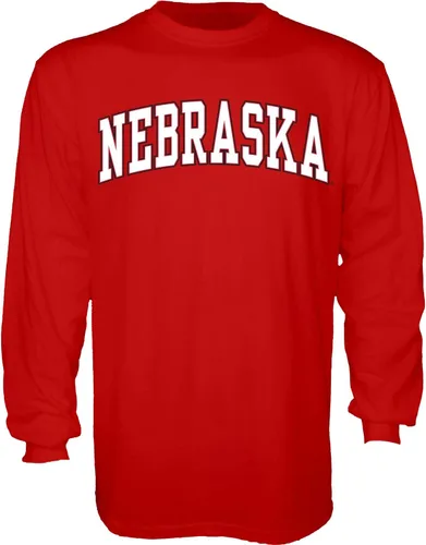 Vista 31 de Blue 84 NCAA Camiseta de Manga Larga para Hombre con Diseño Arqueado en Colores del Equipo