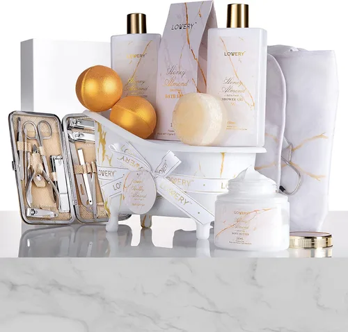 Regalos para mamá, cesta de regalo, regalos de spa para mujeres, kit de cuidado personal de 31 piezas, regalo para aliviar el estrés, cumpleaños,