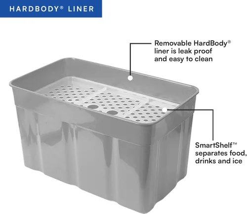 Vista 4 de Titan by Arctic Zone Enfriador Suave Sin Cremallera para 48 Latas con Forro HardBody, Seagrass