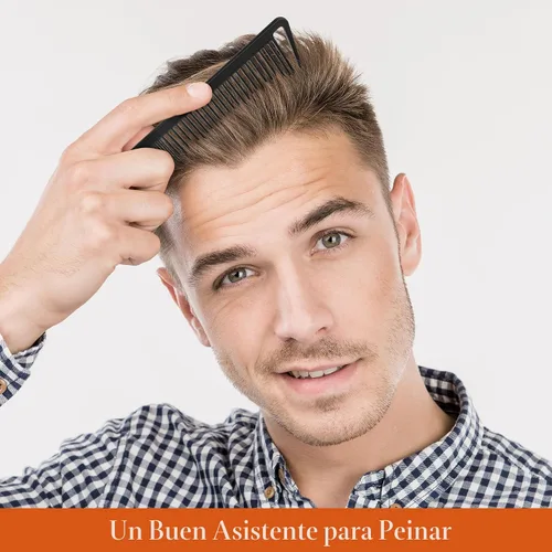 Vista 8 de Juego de peines profesionales SalonSilk para cabello natural rizado negro para damas