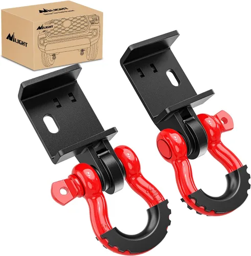 Vista 45 de Nilight Soporte de bola de enganche de remolque, 2 pulgadas, bolas de 2-5/16 pulgadas, se adapta a receptor cuadrado de 2 pulgadas, 10,000 libras