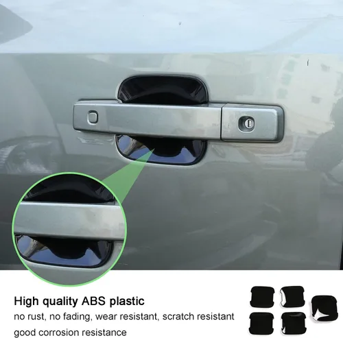 Vista 6 de PIUGILH Cubierta de repuesto para manija de puerta de automóvil compatible con accesorios Land Rover Defender 110 2020-2023, protectores protectores