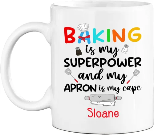 Vista 9 de A Truly Great Baker Is Hard To Find Difficult To Part With And Impossible To Forget - Taza de 11 onzas y 15 onzas, taza de café blanca personalizada