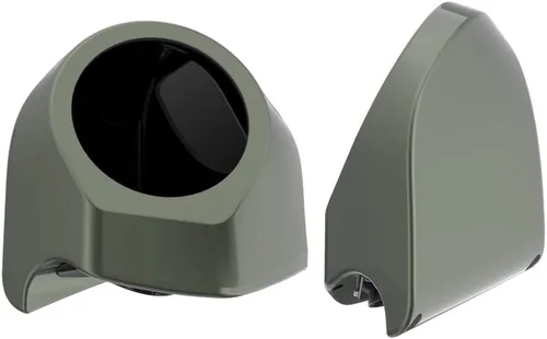 Vista 381 de Advanblack Alpine Green Tour Pack - Paquete de altavoces de 6.5 pulgadas, carcasa de audio trasera, color a juego, ajuste Harley King Tour Pack