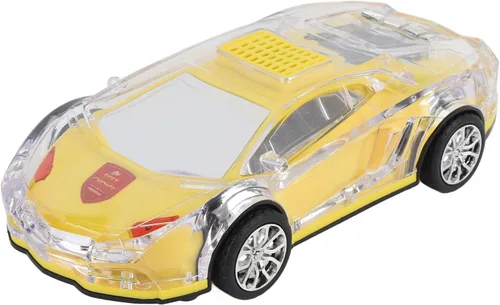 Yunir Altavoz Bluetooth para automóvil, modelo de coche, luces LED y sonido estéreo, carga USB C, diseño clásico, regalo ideal para los amantes del