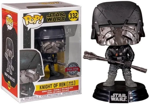 Vista 2 de Funko Pop! Star Wars - Figura de vinilo exclusiva de Knight of Ren con War Club