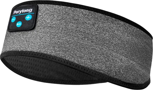 Vista 13 de Perytong Auriculares para dormir con Bluetooth, diadema inalámbrica para dormir con cómodos auriculares para dormir de lado, máscara de ojos